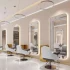 Stesen Penggayaan Kecantikan LED Solekan Cermin Stesen Salun Rambut
