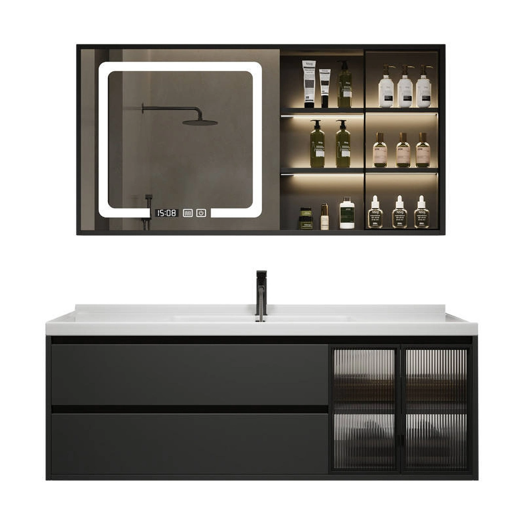 Kilang Menjual Kabinet Bilik Mandi Gantung Set Vanity Bilik Mandi Terapung Kabinet Bilik Mandi Kayu Kesombongan Kalis Air