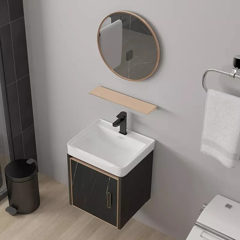 Cermin Moden Kalis Air Kabinet Pemasangan Aluminium Kabinet Kecil Set Solek Bilik Mandi dengan Sinki
