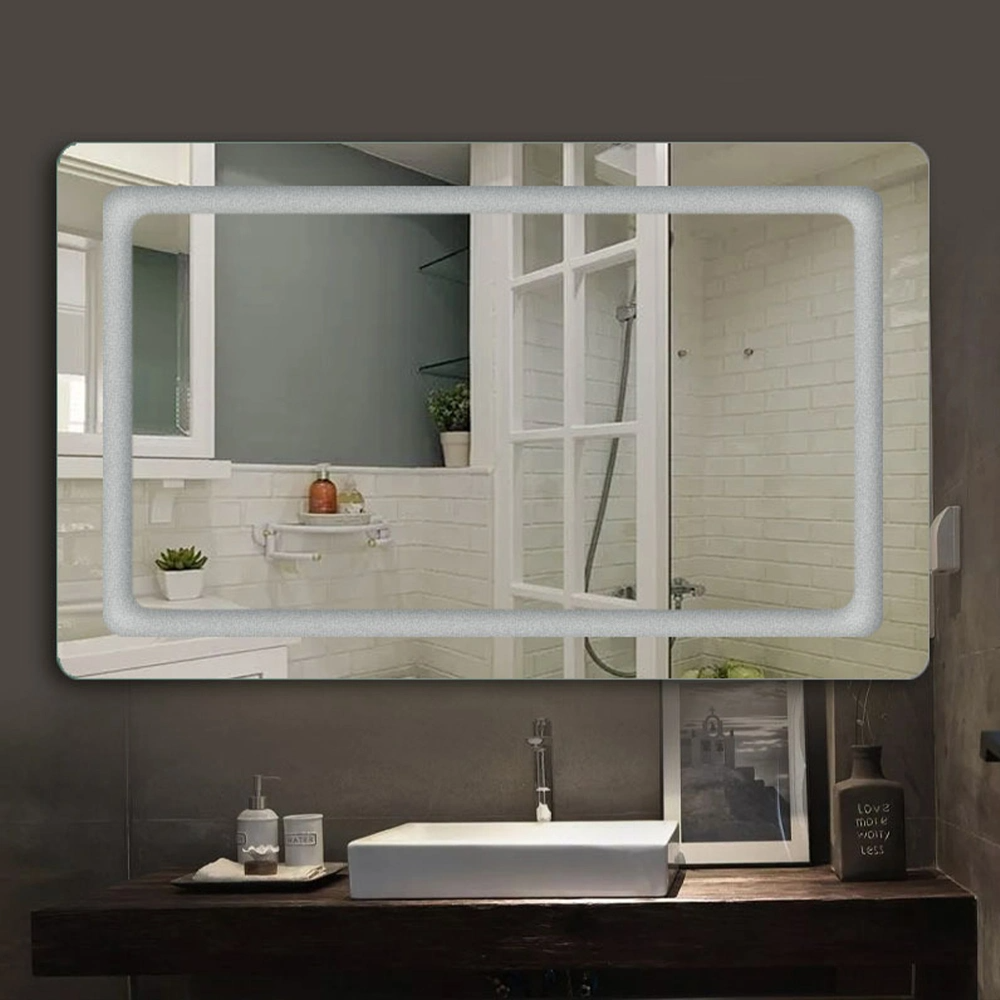 Hiasan Rumah Cermin Melekap Dinding Cermin Bilik Mandi Cermin Solek Bluetooth Cermin Pintar LED Perabot Salun Cermin Pintar