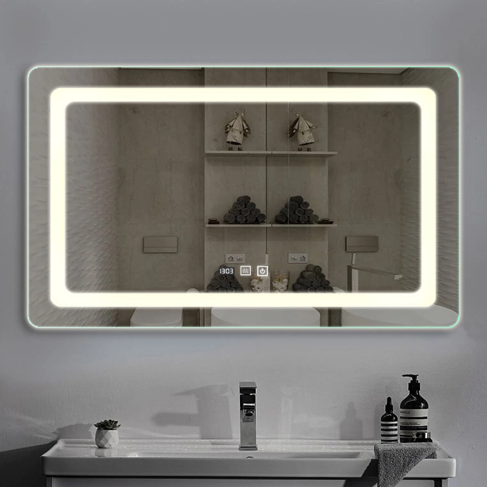 Hiasan Rumah Cermin Melekap Dinding Cermin Bilik Mandi Cermin Solek Bluetooth Cermin Pintar LED Perabot Salun Cermin Pintar