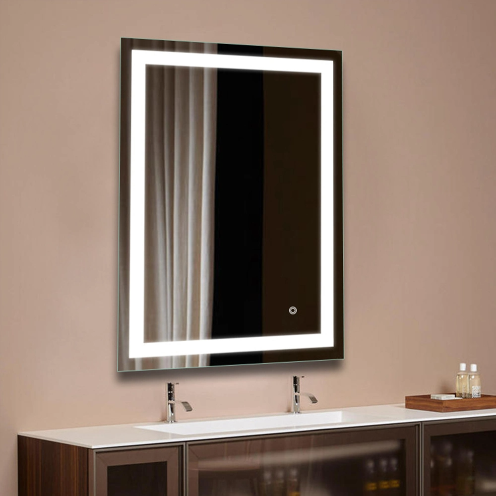 Cermin LED Bilik Mandi Dipasang di Dinding Cermin Solek Cermin Rumah Pintar Hiasan Rumah Bluetooth Make up Cermin Kaca Cermin