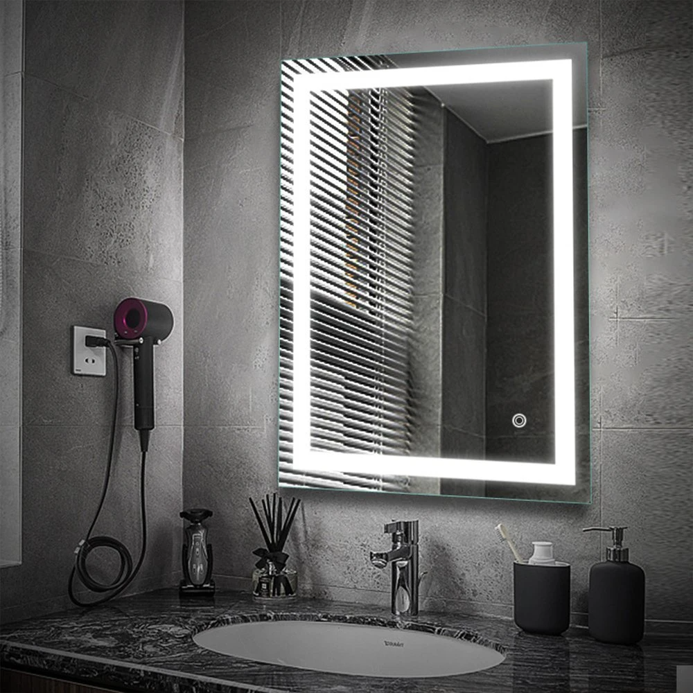 Cermin LED Bilik Mandi Dipasang di Dinding Cermin Solek Cermin Rumah Pintar Hiasan Rumah Bluetooth Make up Cermin Kaca Cermin