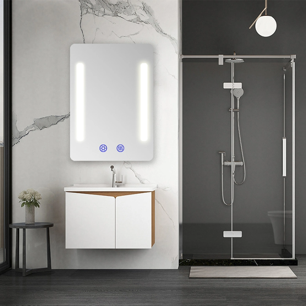 Harga Kilang Lampu LED Skrin Sentuh Tersuai Hollywood Cermin Bilik Mandi Smart Vanity Cermin Anti Kabut dengan Pencahayaan