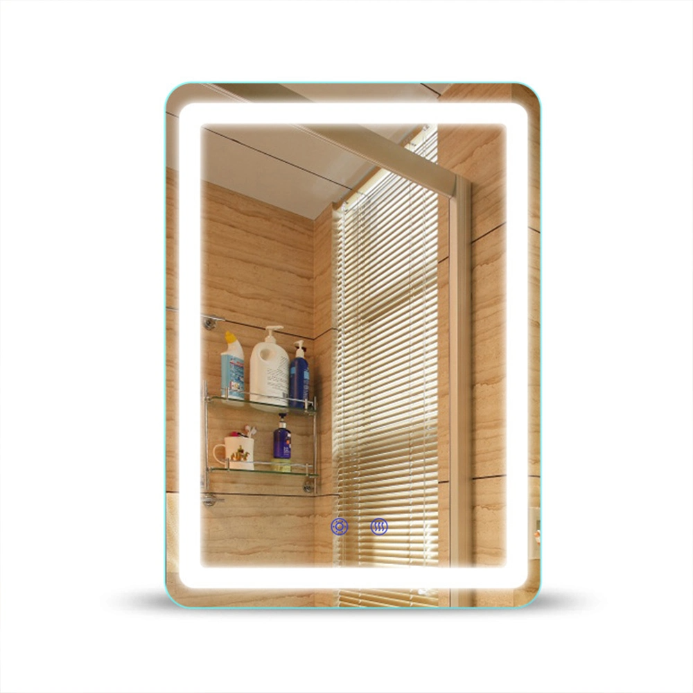 Bilik Mandi Borong Smart Backlit LED Bercahaya Vanity Furniture Hiasan Dinding Cermin Kaca